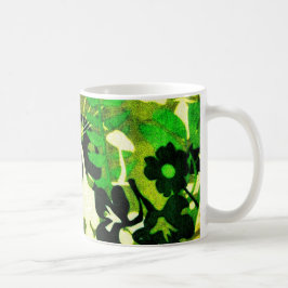 Caneca De Café Retro Floral Wacky 1
