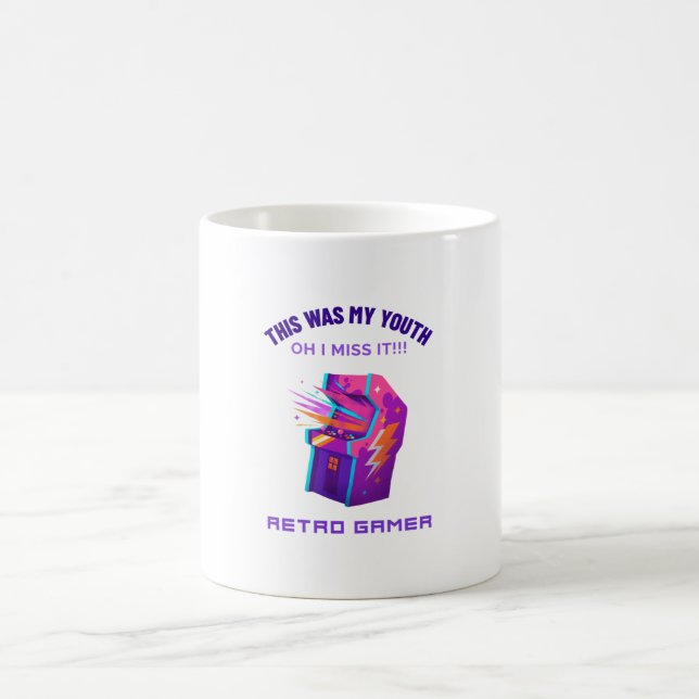 Caneca De Café Retro Gamer Perde Sua Juventude (Centro)