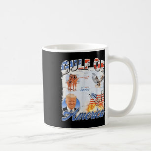 Caneca De Café Retro Golfo Dos Eua América 2025 Flag Eagle Americ