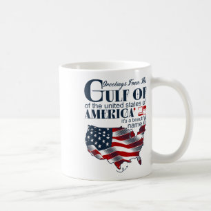 Caneca De Café Retro Golfo Dos EUA América Engraçado Golfo Do Méx