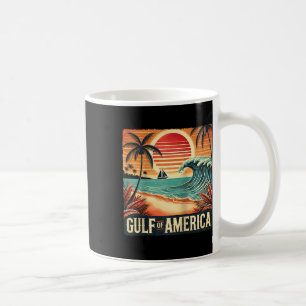 Caneca De Café Retro Golfo Dos Eua América Est 2025 Bandeira Amer