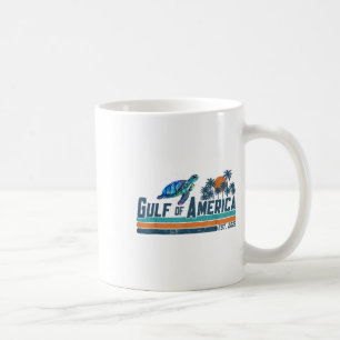Caneca De Café Retro Golfo Dos EUA América Est 2025 Tartaruga Gol