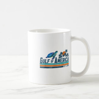 Caneca De Café Retro Golfo Dos EUA América Est 2025 Tartaruga Gol