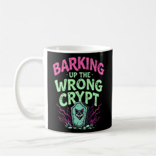 Caneca De Café Retro-Gótico Humoroso Barateando a Cripta Errada