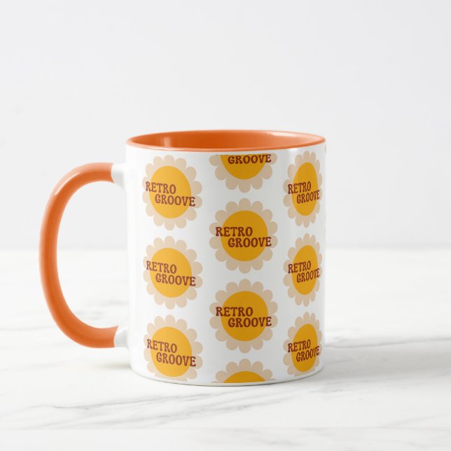 Caneca de Café Retro Groove (Esquerda)