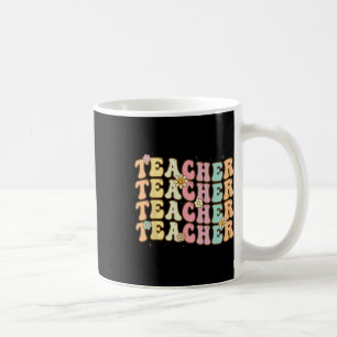 Caneca De Café Retro Groover Teacher Inspirational Colorful Ck to