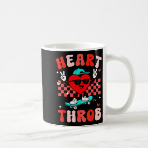 Caneca De Café Retro Groovy Coração Latejante Dia dos Namorados C