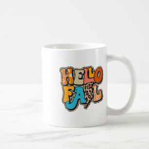 Caneca De Café Retro Groovy Fall Autumn Vibes Funny Graças