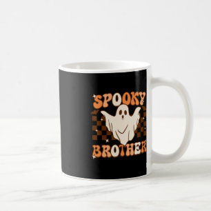 Caneca De Café Retro Groovy Halloween Ghost Spooky Irmão Costum
