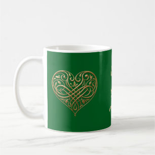 Caneca De Café Retro Groovy Margarida Flor Nome Personalizado Pre