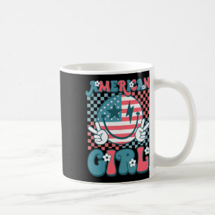 Caneca De Café Retro Groovy Quarto De Julho Sorria Gir Americana