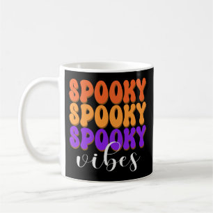 Caneca De Café Retro Groovy Spooky Vibes Halloween