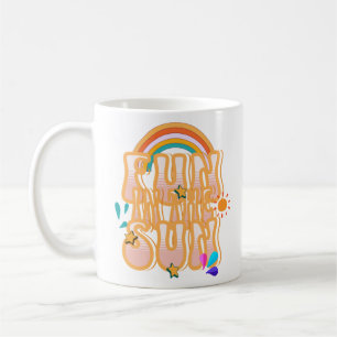 Caneca De Café Retro Groovy Summer Sun