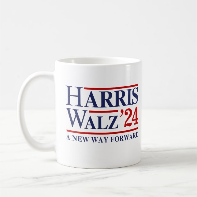 Caneca De Café Retro Harris Walz 24 - Novo caminho a seguir (Esquerda)