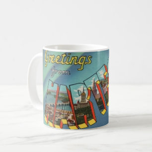 Caneca De Café Retro Hartford Connecticut Mug