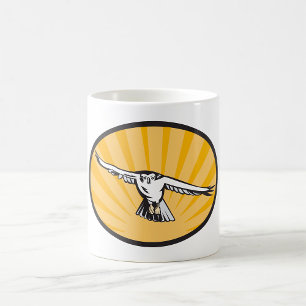 Caneca De Café Retro Hawk Voando