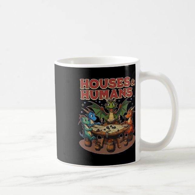 Caneca De Café Retro Houses And Humans Gamer Video Game  (Direita)