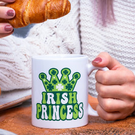 Caneca De Café Retro Irish Princess Rua. Dia de Patrick