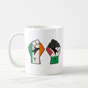 Caneca De Café Retro Irlanda - Revolução da Resistência à Solidar