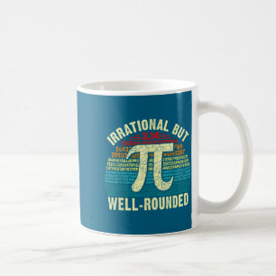 Caneca De Café Retro irracional mas dia arredondado geeks de mate