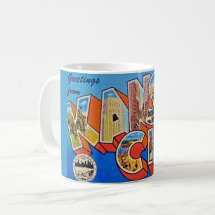 Caneca De Café Retro Kansas City, Missouri Saudando Mug