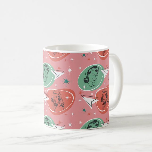 Caneca De Café Retro Kitsch Mug (Frente Esquerda)
