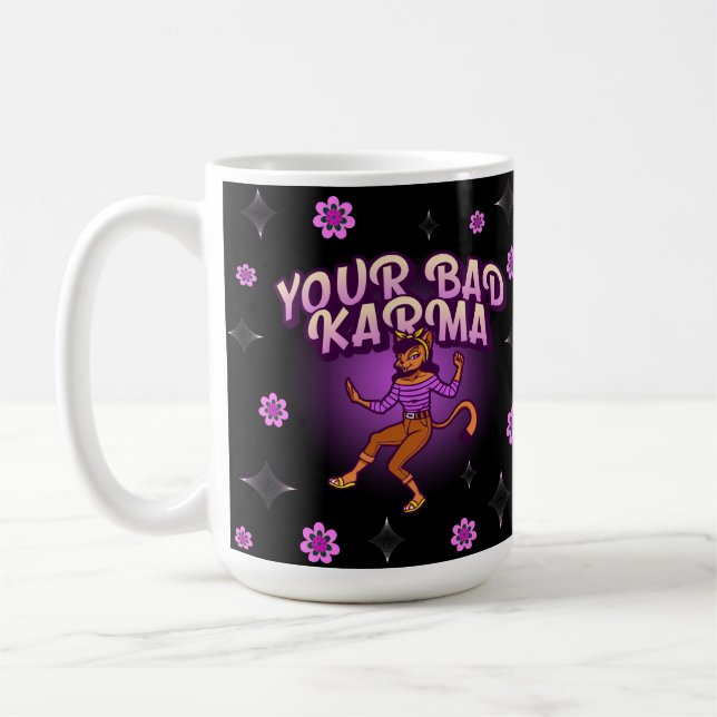 Caneca De Café Retro Kool "Karma" Mug (Esquerda)