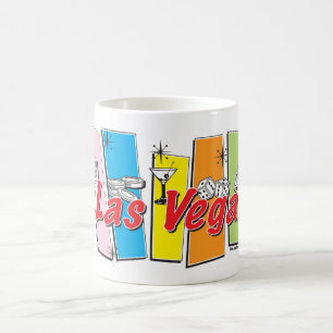 Caneca De Café Retro Las Vegas