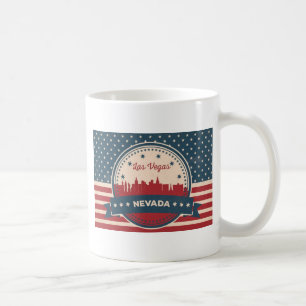 Caneca De Café Retro Las Vegas Skyline