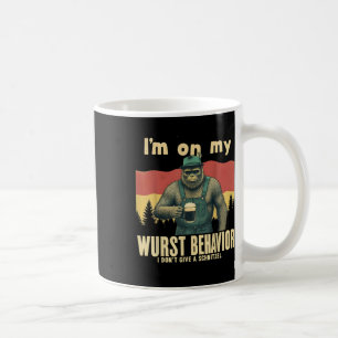 Caneca De Café Retro Lederhose, Funny Engraçado, Pé Grande Alemão