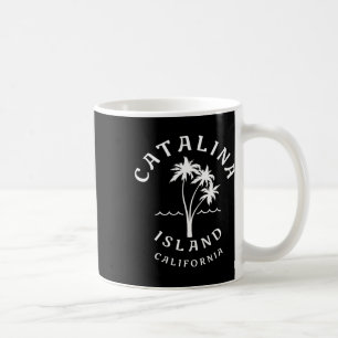 Caneca De Café Retro Legal Ilha Catalina Palm Tree Mens Mulheres