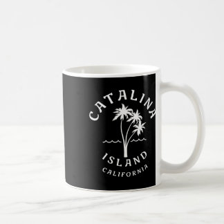 Caneca De Café Retro Legal Ilha Catalina Palm Tree Mens Mulheres