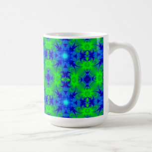 Caneca De Café Retro margaridas estrelas Deco de espécie e. em