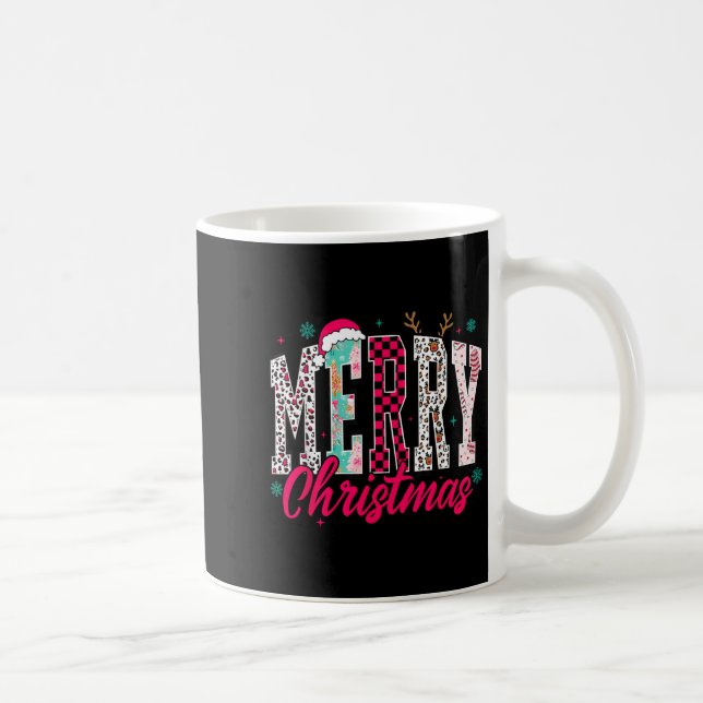 Caneca De Café Retro Merry Christmas Family Xmas Christmas Womans (Direita)