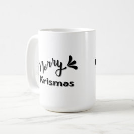 Caneca De Café Retro Merry Christmas Style
