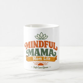 Caneca de Café Retro Mindful Mama Mom Life | Zen Y