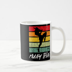 Caneca De Café Retro Muay Thai Vintage Mma Arts Marcial Tailândia
