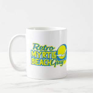 Caneca De Café Retro Myrtle Beach Cara