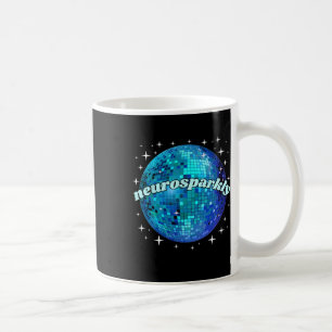 Caneca De Café Retro Neurodivergente Neurobrilhante Espectro Auti