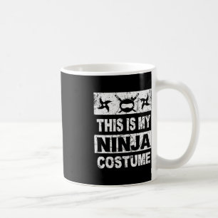 Caneca De Café Retro Ninja Costume Halloween Para Meninos