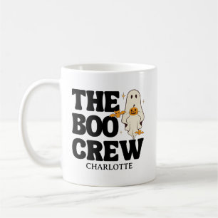 Caneca De Café Retro O Boo Crew Halloween Assustador