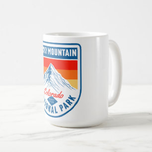 Caneca De Café Retro Parque Nacional Rocky Mountain Colorado cami