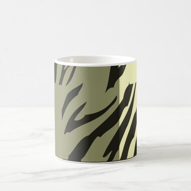 Caneca De Café Retro Patterno Zebra Pop Art 2 (Centro)