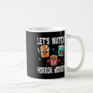 Caneca De Café Retro Permite Assistir Filmes Horrores Custo Justo