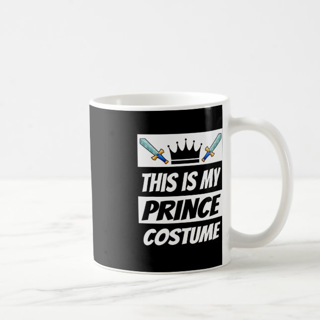 Caneca De Café Retro Prince Costume Dia de as Bruxas engraçado Fi (Direita)