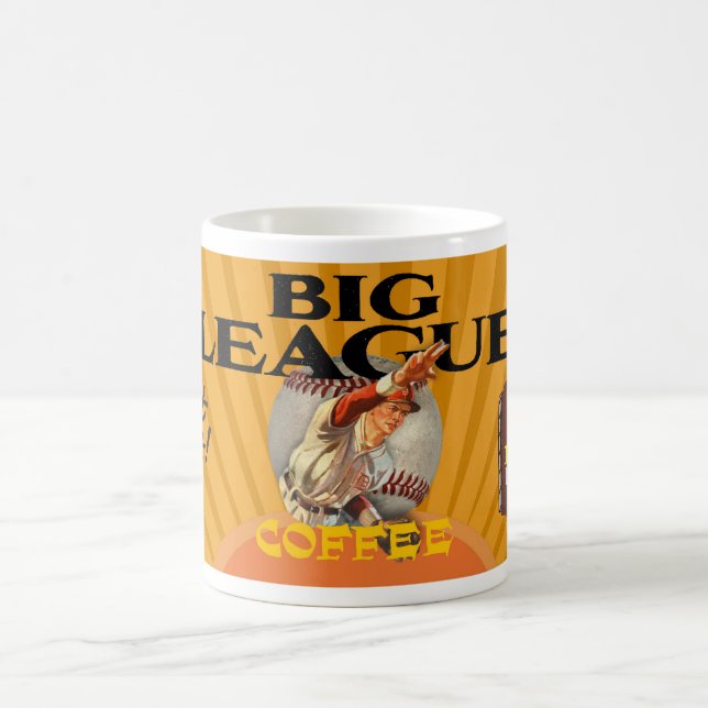 CANECA DE CAFÉ RETRO PUBLICITANDO CAFÉ DE GRANDE LIGA (Centro)