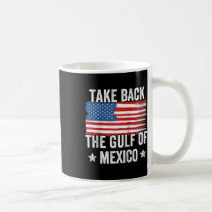 Caneca De Café Retro Retorna O Golfo Do México Bandeira Americana