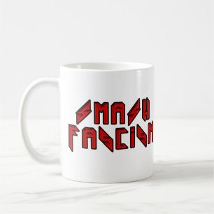 Caneca De Café Retro Rocker - Esmague o Fascismo