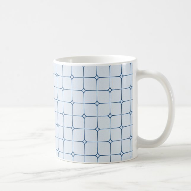 Caneca De Café Retro Romance Mug, Azul (Direita)