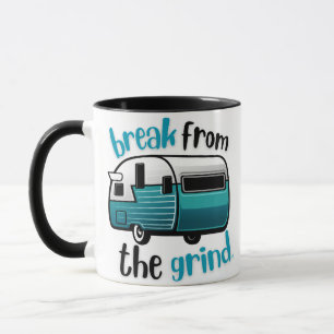 Caneca de café Retro RV Teal BFTG